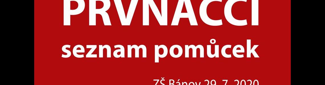 SEZNAM POMŮCEK 1. A